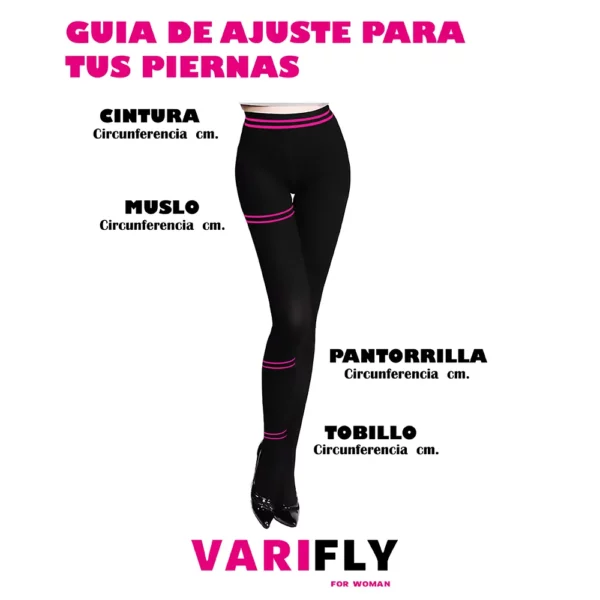 Pantimedias de compresión para varices: 15-20 mmHg, punta cerrada - Imagen 6