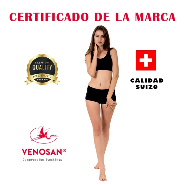 Medias de compresión para varices hasta el muslo: 15-23 mmHg, punta cerrada VENOSAN - Imagen 2
