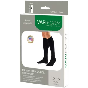Medias de Compresión Hasta la Rodilla VARIFORM, 10-15 mmHg, Punta Cerrada, Hombre