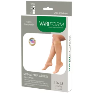 Medias de Compresión Hasta la Rodilla VARIFORM, 10-15 mmHg, Punta Cerrada, Mujer