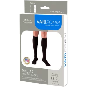 Medias de Compresión Hasta la Rodilla VARIFORM, 15-20 mmHg, Punta Cerrada, Hombre