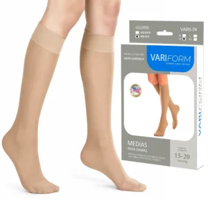 Medias de Compresión Hasta la Rodilla VARIFORM, Punta Cerrada, Mujer